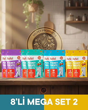 Reflex Pocket Treats 8'li Kedi Ödül Maması Seti 8x70g