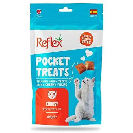 Reflex Pocket Treats Kedi 6'lı Set Choosy ve Skin Coat  - 6x70gr