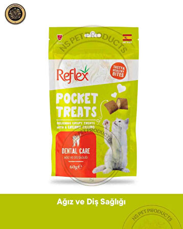 Reflex Pocket Treats Kedi 6'lı Set Skin Coat ve Dental - 6x70gr