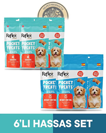 Reflex Pocket Treats 6'lı Köpek Ödül Maması Hassas Set 6x70gr