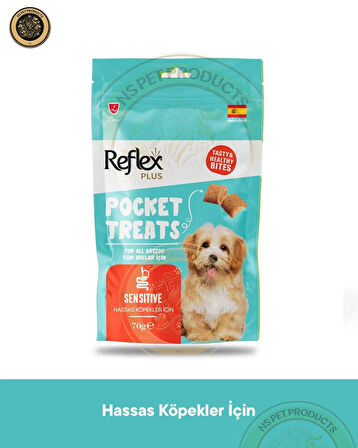 Reflex Pocket Treats 6'lı Köpek Ödül Maması Hassas Set 6x70gr