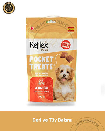 Reflex Pocket Treats 6'lı Köpek Ödül Maması Bakım Set 6x70gr