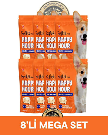 Reflex Plus Happy Hour 8'li Köpek Maması Mega Set 2 / 8x60gr
