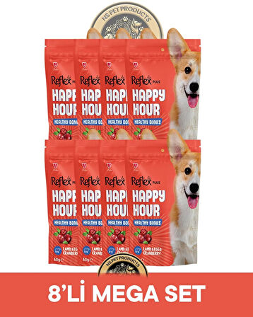 Reflex Plus Happy Hour 8'li Köpek Maması Mega Set 3 / 8x60gr