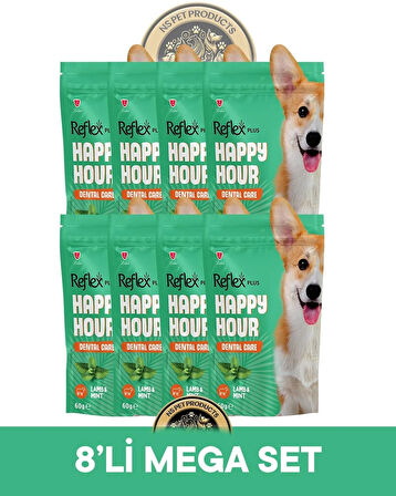 Reflex Plus Happy Hour 8'li Köpek Maması Mega Set 4 / 8x60gr