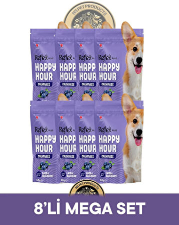 Reflex Plus Happy Hour 8'li Köpek Maması Mega Set 6 / 8x60gr