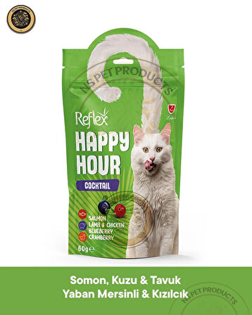 Reflex Plus Happy Hour 8'li Kedi Maması Mega Set 6 / 8x60gr