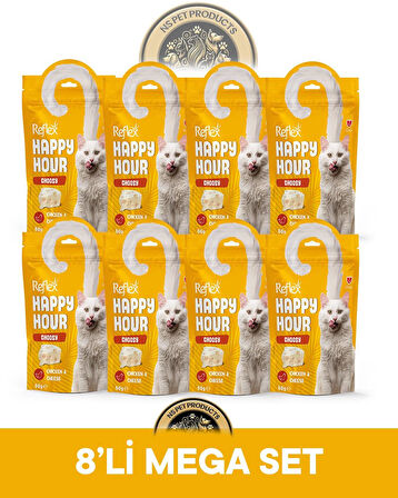 Reflex Plus Happy Hour 8'li Kedi Maması Mega Set 7 / 8x60gr