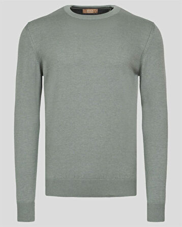 Erkek Triko Bisiklet Yaka Sık Örme Granit Slim Fit Kazak NCS JEANS 3001