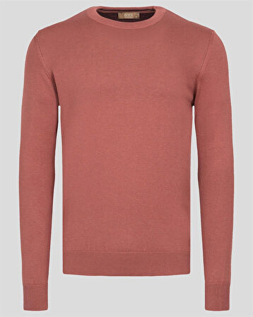 Erkek Triko Bisiklet Yaka Sık Örme Narçiçeğimelanj Slim Fit Kazak NCS JEANS 3001