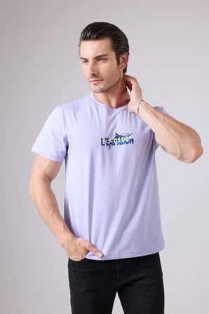 MARINE TEE™ Deniz Temalı Ribana Bisiklet Yaka Pamuk T-Shirt