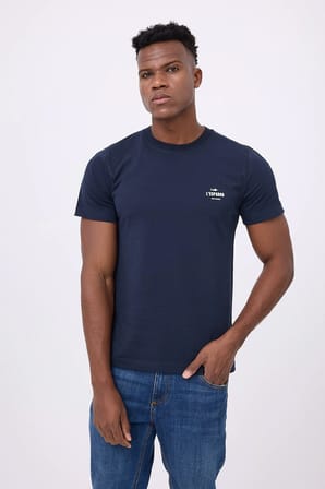 MARINE TEE™ Deniz Temalı Ribana Bisiklet Yaka Pamuk T-Shirt