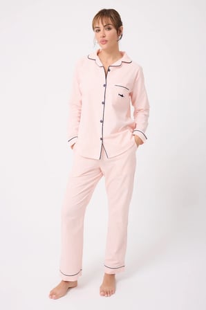 MARISILK™ SEASTRIPE Premium Dokuma Uzun Kollu Uzun Pantolonlu Kadın Pijama & Lounge Takımı
