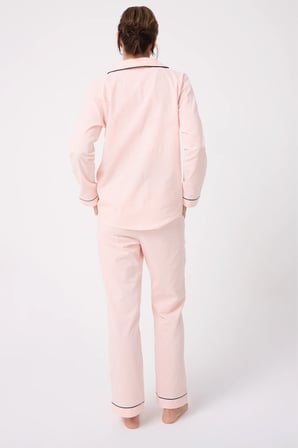 MARISILK™ SEASTRIPE Premium Dokuma Uzun Kollu Uzun Pantolonlu Kadın Pijama & Lounge Takımı
