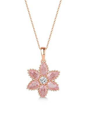 925 Ayar Gümüş Lotus Çiçeği Kolye
