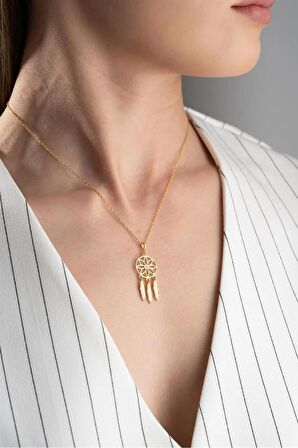 925 Ayar Gümüş Gold Rüya Kolye