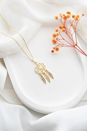 925 Ayar Gümüş Gold Rüya Kolye