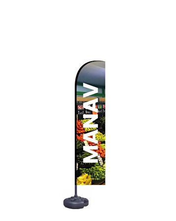  MANAV YAZILI YELKEN BAYRAK