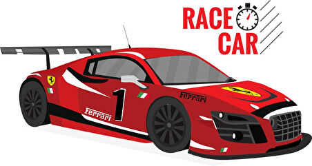 Maki Home Erkek Çocuk  Kırmızı Yarış Arabası Baskılı Gri Tshirt 5 6 7 8 9 10 11 12 13 14 yaş tişört