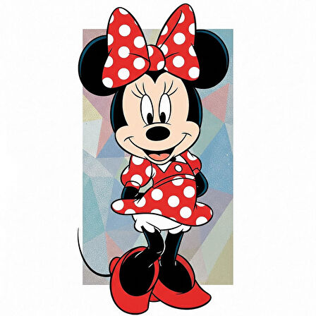 Maki Home Kız Çocuk Mini Mouse Baskılı Siyah Tshirt 5 6 7 8 9 10 11 12 13 14 yaş