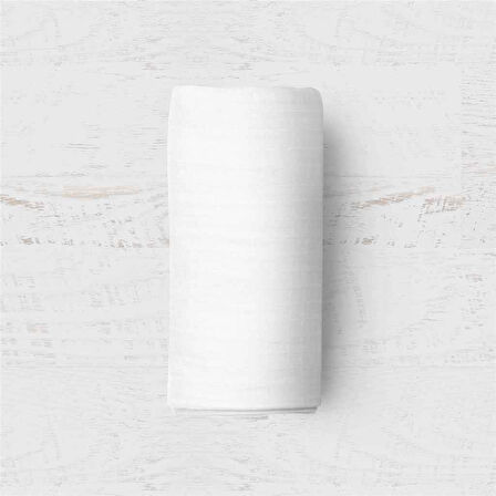 Maki Home %100 Pamuklu Kırık Beyaz 120x200+50x70 Tek Kişilik Lastikli Çarşaf Takımı