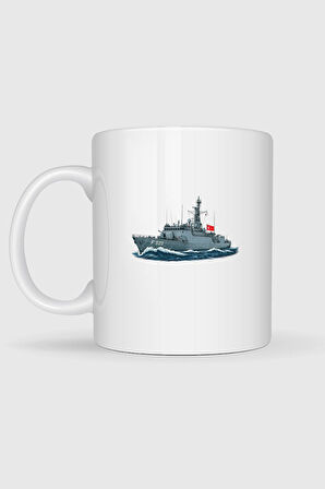  Tcg Bafra F505 Savaş Gemisi Tasarımlı Kupa Bardak