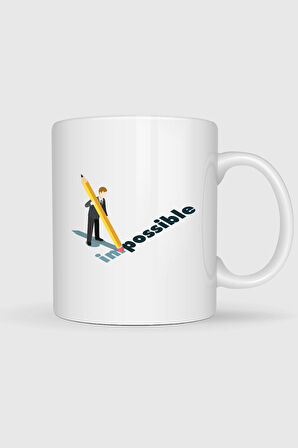  İmpossible - İmkansız Tasarımlı Kupa Bardak