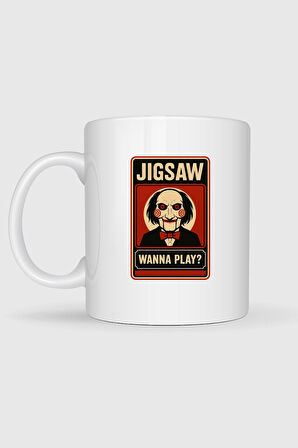  Jigsaw Wanna Play Tasarımlı Kupa Bardak