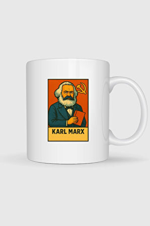  Karl Marx Sosyalizm Tasarımlı Kupa Bardak