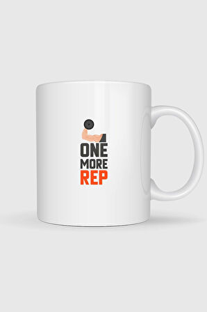  Bir Tekrar Daha Fitness Gym Tasarımlı Kupa Bardak