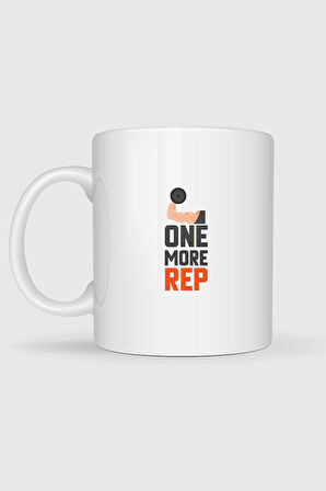  Bir Tekrar Daha Fitness Gym Tasarımlı Kupa Bardak