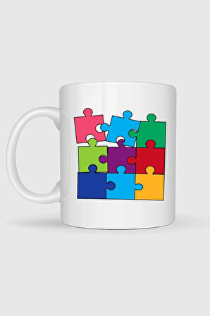  Portal Yapboz Oyunu Mantık Bulmacası Tasarımlı Kupa Bardak