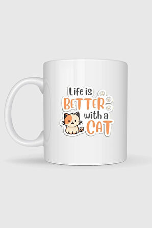  Hayat Kedilerle Daha İyi Tasarımlı Kupa Bardak