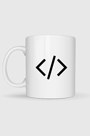  Kod Sembolü, Kodlama, Programlama Baskılı Kupa Bardak