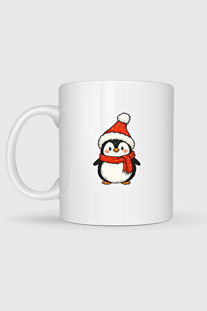  Yılbaşı Penguen Christmas Baskılı Kupa Bardak
