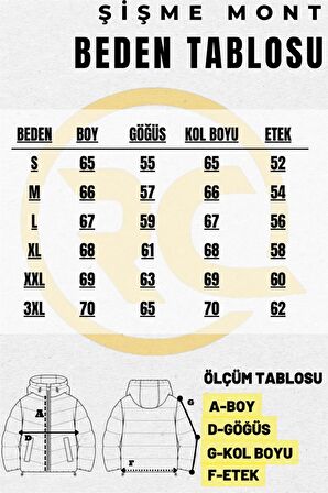 Qawwa Erkek  Polarlı Su Ve Rüzgar Geçirmez Kapüşonlu Kışlık Şişme Spor Mont RQM-220