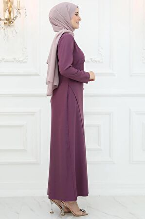 Amine Hüma Mislina Abiye Violet