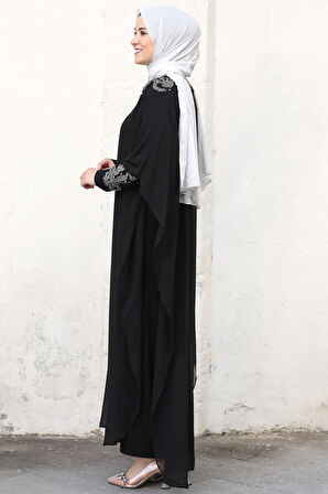 Amine Hüma Beste Abiye Elbise Siyah