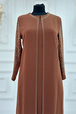 Amine Hüma Suzan Abiye Kahverengi