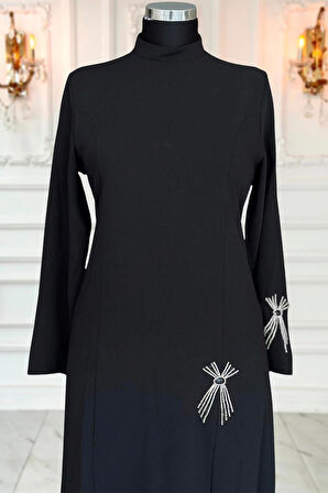 Amine Hüma Tuay Abiye Elbise Siyah