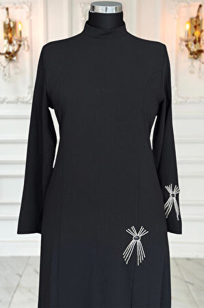 Amine Hüma Tuay Abiye Elbise Siyah