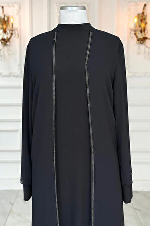 Amine Hüma Sezen Abiye Takım Siyah