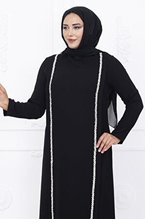 Amine Hüma Yakut Abiye Elbise Siyah
