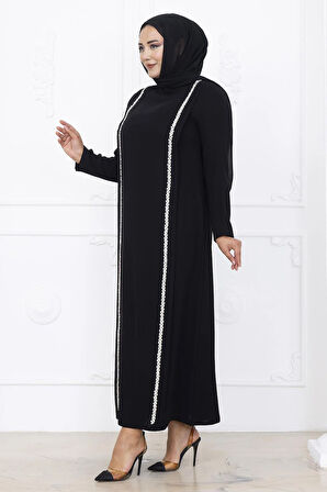 Amine Hüma Yakut Abiye Elbise Siyah