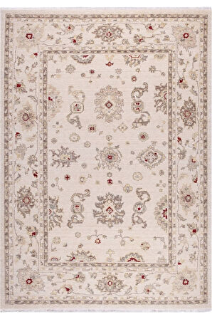 Crea Oda Halısı Klasik 133x190 Demirci Yün 8001 Krem