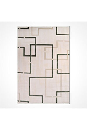 Crea Yolluk Halısı Modern 100x300 Karen 6416ak Yeşil