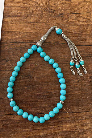 Doğal Firuze Taşı Tesbih