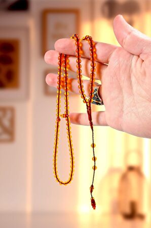 Günlük Kullanıma Uygun Sarı Renk 99'luk Namaz Tesbihi