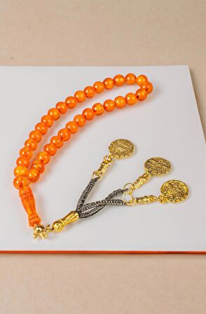 Portakal Renk Bilek Boy Toz Kehribar Tesibh