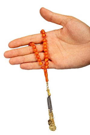 Portakal Renk Bilek Boy Toz Kehribar Tesibh